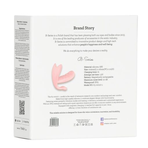 Silicone vibrator 7 vibration modes - heating + app - obrazek 4