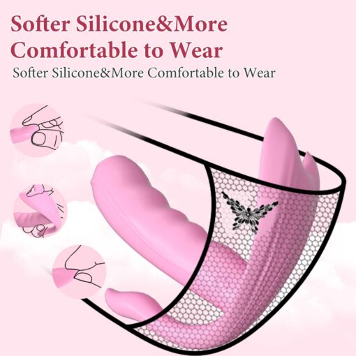 Silicone vibrator 7 vibration modes - heating + app - obrazek 8