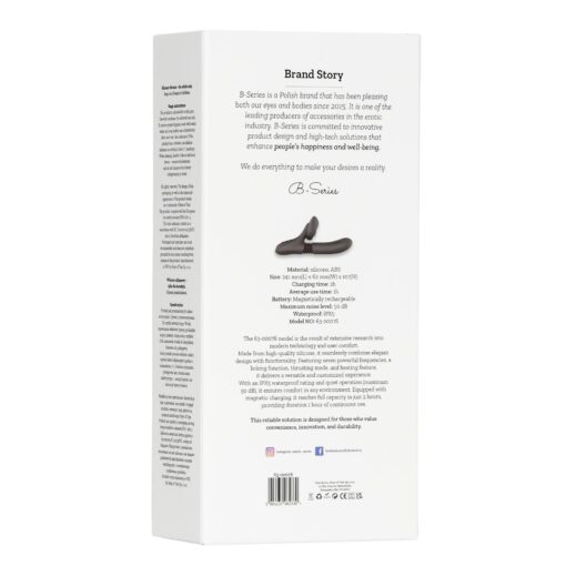 Silicone vibrator 7 powerful modes - licking,
thrusting and heating, black - obrazek 4