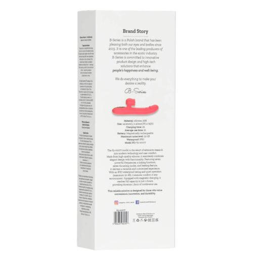 Silicone vibrator 7 powerful modes - 
licking, 7 thrusting
heating, red - obrazek 4