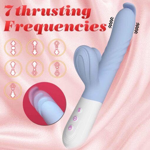 Silicone vibrator 7 powerful modes - 
flapping and 7 thrusting
heating - obrazek 6