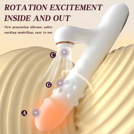 Silicone vibrator - 3 rotating functions and 7 licking functions - obrazek 7