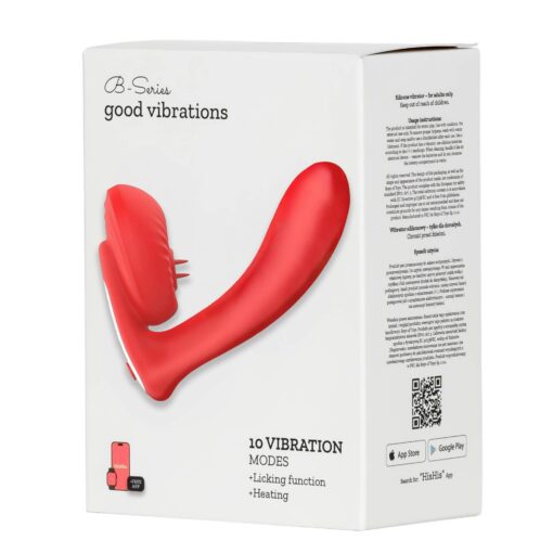 Silicone vibrator 10 vibration modes, licking, heating + app control - obrazek 5