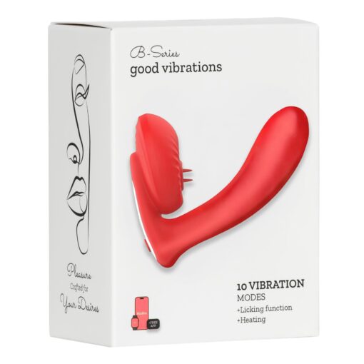 Silicone vibrator 10 vibration modes, licking, heating + app control - obrazek 6
