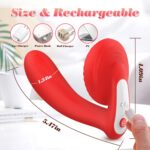 Silicone vibrator 10 vibration modes, licking, heating + app control - obrazek 4