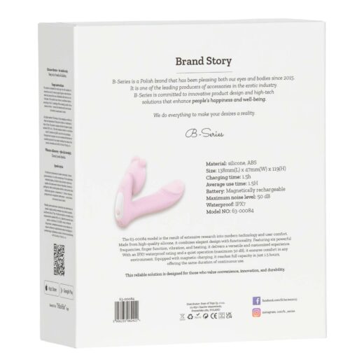 Silicone vibrator 3 speeds, 6 frequencies
finger function, heating + app control - obrazek 4