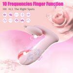Silicone vibrator 3 speeds, 6 frequencies
finger function, heating + app control - obrazek 6