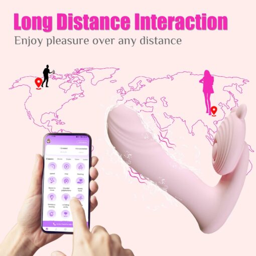 Silicone vibrator 3 speeds, 6 frequencies
finger function, heating + app control - obrazek 8