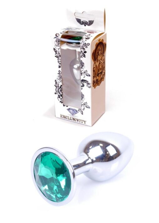 Plug-jewellery silver plug- green - obrazek 8