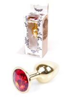 Plug-jewellery gold plug- red - obrazek 8