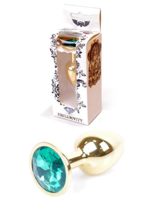 Plug-jewellery gold plug- green - obrazek 8