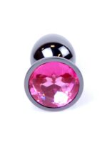 Plug-jewellery dark silver plug- pink - obrazek 2