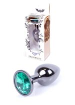 Plug-jewellery dark silver plug- green - obrazek 8