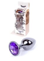 Plug-jewellery dark silver plug- purple - obrazek 8