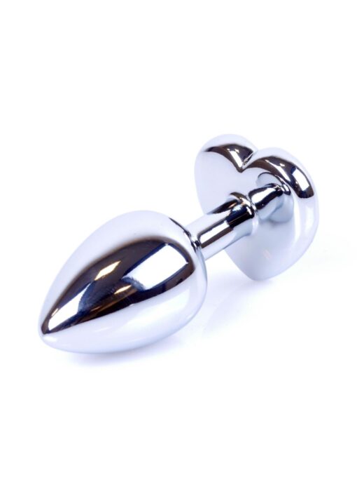 Plug-jewellery silver  heart plug- green - obrazek 2