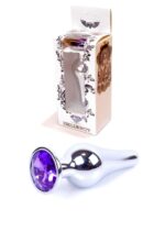 Plug-jewellery silver butt plug- purple - obrazek 9
