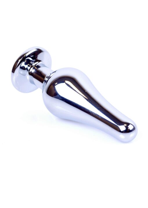 Plug-jewellery silver butt plug- purple - obrazek 2