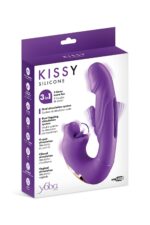 Kissy 3-in-1 rabbit vibrator purple - obrazek 2