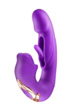 Kissy 3-in-1 rabbit vibrator purple - obrazek 4