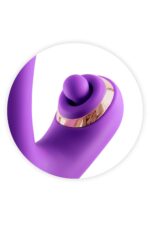 Joyfully 3-in-1 rabbit vibrator with tapotem purple - obrazek 3
