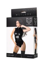 Wetlook body adriana - black xl - obrazek 5