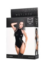 Wetlook body eileen - black xl - obrazek 6
