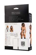 Glossy reina, bodysuit, wetlook, black, xl - obrazek 5