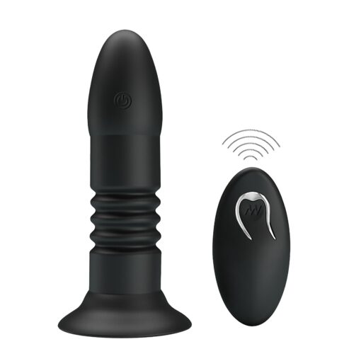 Mr play - vibrating anal plug 4 vibrations 4 thrusting remote control - obrazek 2