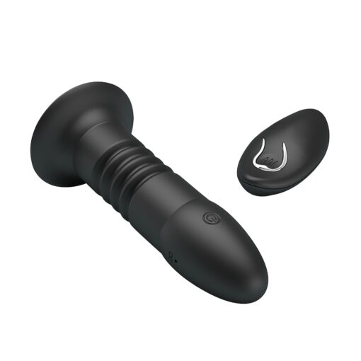 Mr play - vibrating anal plug 4 vibrations 4 thrusting remote control - obrazek 3