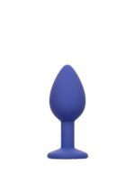 Cheeky Gems – zestaw 3 fioletowych silikonowych korków analnych z kryształkami - obrazek 9