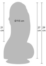 INFERNO by HIDDEN DESIRE – Fat Boys dildo PVC z przyssawką 27 cm - obrazek 8