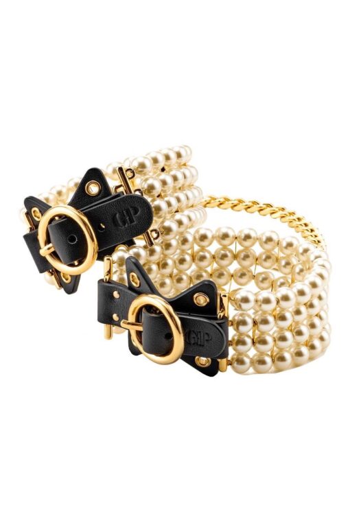 Guilty pleasure ballroom pearl ankle cuffs - obrazek 2
