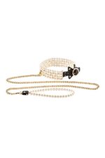 Guilty pleasure luminious pearl leash and collar - obrazek 3