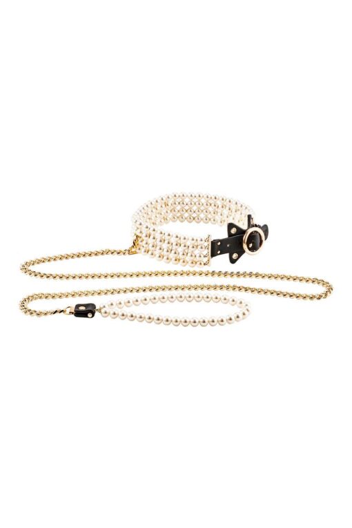 Guilty pleasure luminious pearl leash and collar - obrazek 3