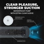 Engage - automatic waterproof penis pump and masturbator - gun metal - obrazek 5