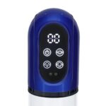 Engage - automatic waterproof penis pump and masturbator - metallic blue - obrazek 7