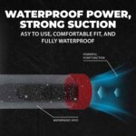 Megalift - automatic waterproof penis pump - metallic red - obrazek 4