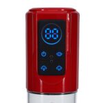 Megalift - automatic waterproof penis pump - metallic red - obrazek 6