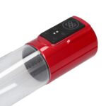 Megalift - automatic waterproof penis pump - metallic red - obrazek 7