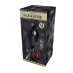 Mini metal butt plug m red - obrazek 2