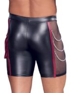 Bokserki męskie NEK – matowy efekt, czerwone detale i łańcuchy S - obrazek 5