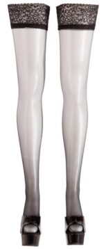 Hold-up stockings black 2 - obrazek 3