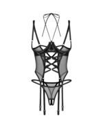 Dominna gorset i stringi otwarte  l/xl - obrazek 6