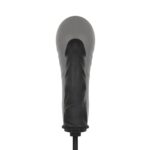 Anal collection - inflatable dildo with pump 14,5 cm - black - obrazek 4