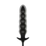 Anal collection - inflatable anal plug with pump 20 cm - black - obrazek 2
