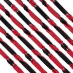 Fetish collection - flogger 64 cm - red and black - obrazek 5