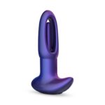 Hueman - voyager vibrating butt plug with tapping - purple - obrazek 3