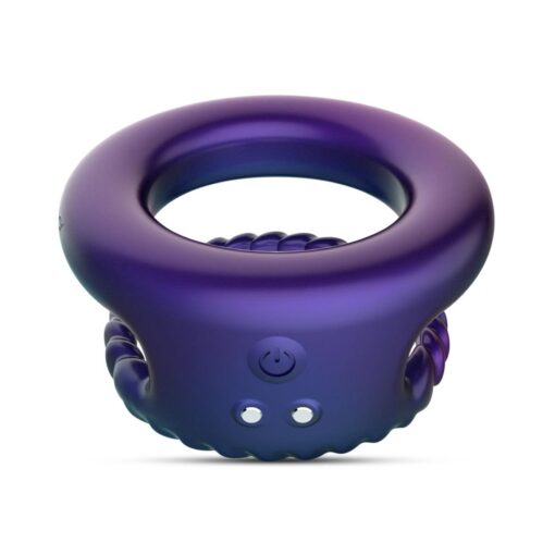 Hueman - jupiter vibrating cock and ball ring - purple - obrazek 3