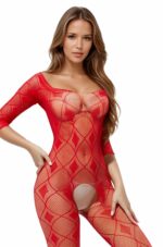 Bodystocking 2037 red - obrazek 6