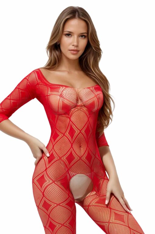 Bodystocking 2037 red - obrazek 6